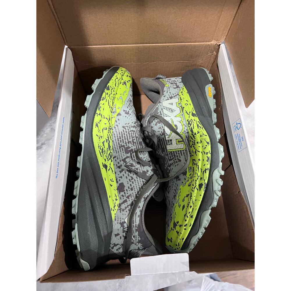 Hoka One One Speedgoat 6 GTX Mens 8 Slate Aloe Green Waterproof Trail Run - Picture 9 of 13